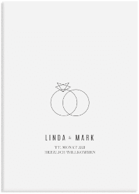 Klick: Details zu Willkommensschild Leinwand "Rings" anzeigen Willkommensschild Leinwand "Rings" 50 x 70 cm Leinwand weiss