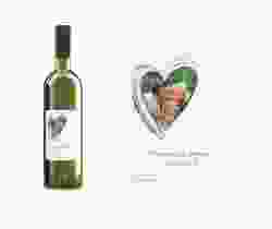 Etichette vino matrimonio collezione Tolone Etikett Weinflasche 4er Set blu