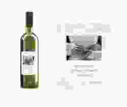 Etichette vino matrimonio collezione Palma Etikett Weinflasche 4er Set lila