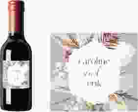 Piccoloetikett Hochzeit Bohemian Etikett Piccolo flieder