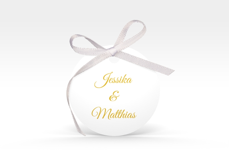 Geschenkanhänger Hochzeit Envie Geschenkanhänger, rund gold