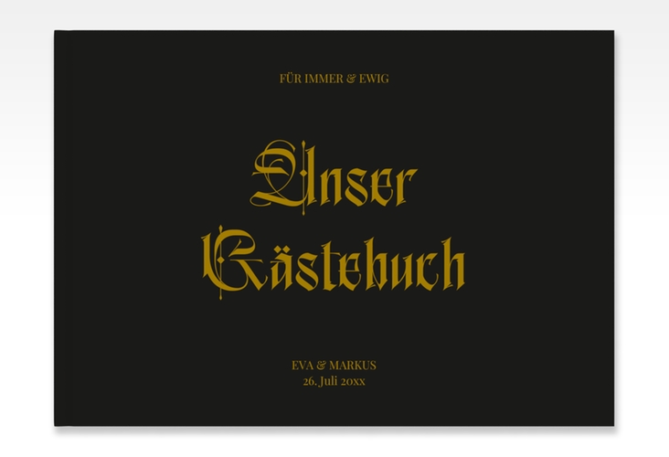 Gästebuch A4 quer Wednesday A4 quer, Hardcover