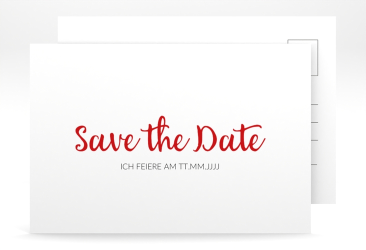 Save the Date-Postkarte Geburtstag Handwriting A6 Postkarte