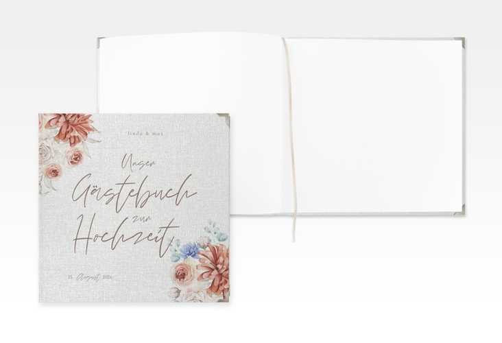 Gästebuch Selection Hochzeit Flowercloud Leinen-Hardcover