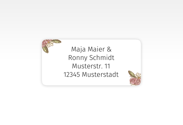 Absenderetikett Hochzeit Hochzeitsbulli 45,7 x 21,2 mm