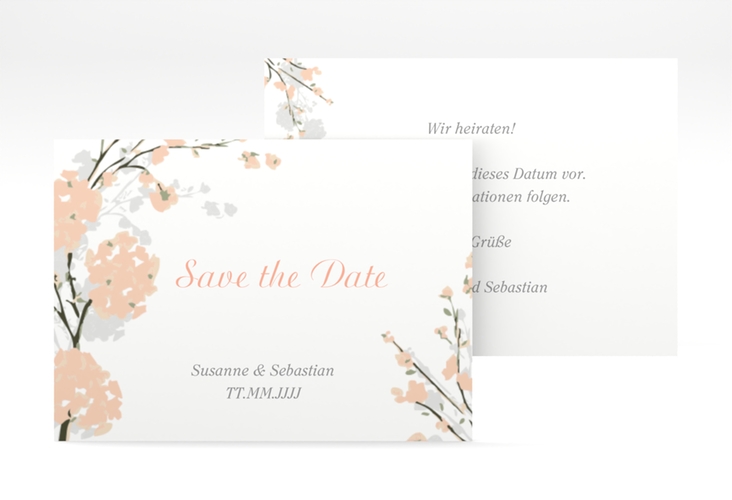 Save the Date-Visitenkarte Salerno Visitenkarte quer hochglanz