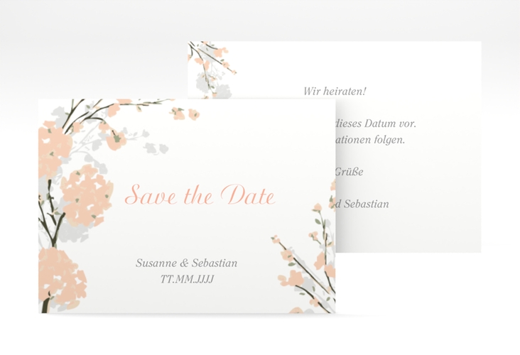 Save the Date-Visitenkarte Salerno Visitenkarte quer