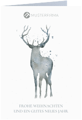Business-Weihnachtskarte "Edelhirsch"
