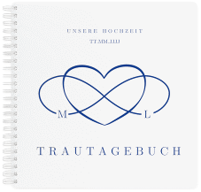 Klick: Details zu Trautagebuch Hochzeit "Infinity" anzeigen Trautagebuch Hochzeit Infinity Trautagebuch Hochzeit blau