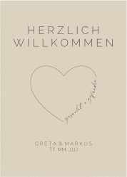 Klick: Details zu Willkommensschild Poster "Lebenstraum" anzeigen Willkommensschild Poster Lebenstraum 50 x 70 cm Poster beige