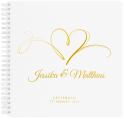 Klick: Details zu Gästebuch Hochzeit "Envie" anzeigen Gästebuch Hochzeit "Envie" Ringbindung lila