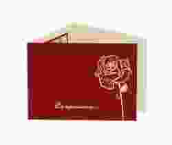 Inviti matrimonio collezione Rimini A6 Doppel-Klappkarte rosso