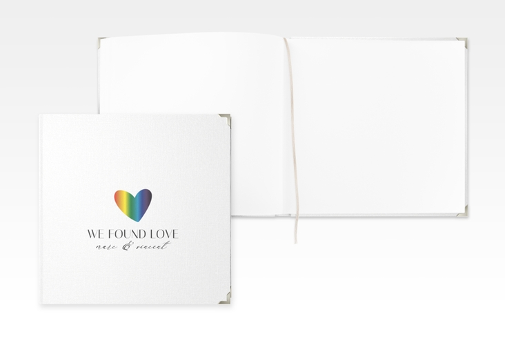 Gästebuch Selection Hochzeit Liebesbote Leinen-Hardcover bunt
