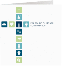 Klick: Details zu Konfirmationseinladung "Fest" anzeigen Konfirmationseinladung "Fest"