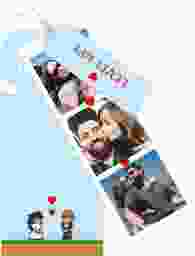 Hochzeitseinladung "Pixel"