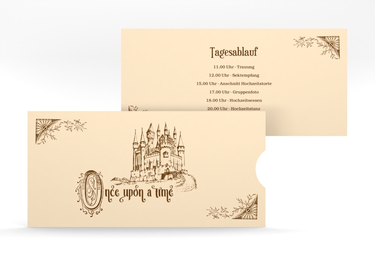 Hochzeitseinladung Storybook Einsteckkarte hochglanz