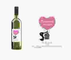 Etichette vino matrimonio collezione Alicante Etikett Weinflasche 4er Set