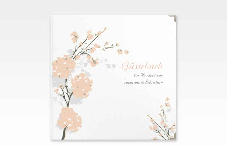 Gästebuch Selection Hochzeit Salerno Leinen-Hardcover apricot