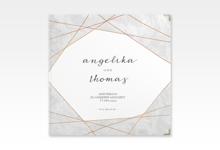 Gästebuch Selection Hochzeit Asymmetry Leinen-Hardcover