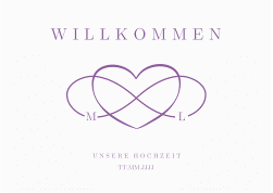Klick: Details zu Willkommensschild Poster "Infinity" anzeigen Willkommensschild Poster Infinity 70 x 50 cm Poster lila