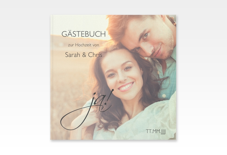Gästebuch Selection Hochzeit Clarity Leinen-Hardcover schwarz