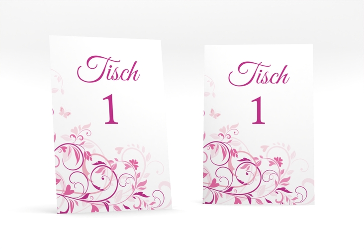 Tischnummer Hochzeit Lilly Tischaufsteller