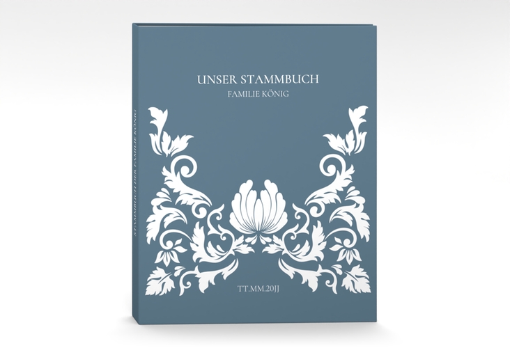 Stammbuch A4 Royal Stammbuch A4 mit barockem Blumen-Ornament