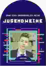 Danksagung Jugendweihe Glitch mittlere Bogen-Karte + Foto blau