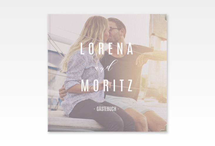 Gästebuch Selection Hochzeit Memory Leinen-Hardcover grau