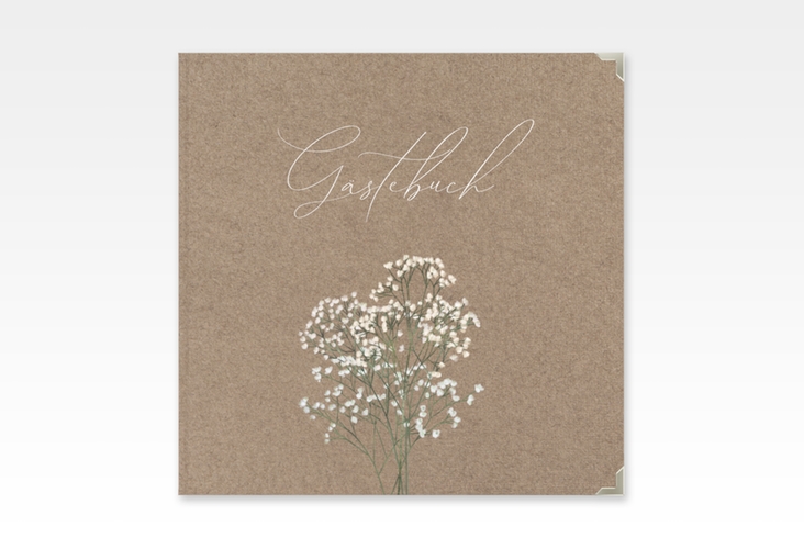 Gästebuch Selection Hochzeit Schleierkraut Leinen-Hardcover Kraftpapier