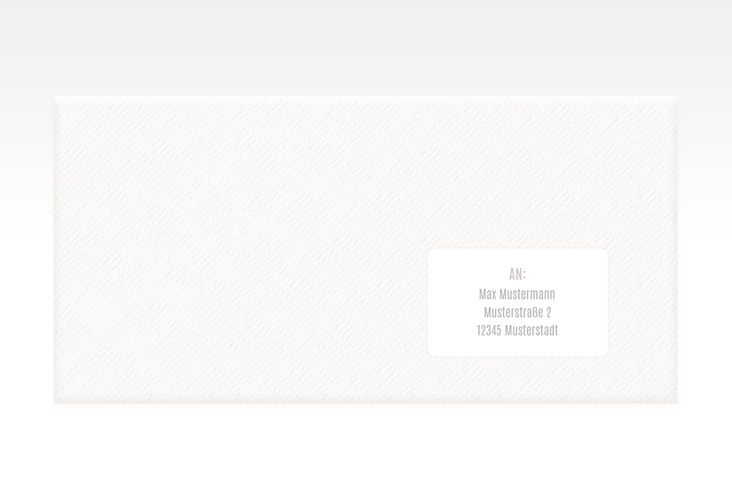 Empfängeretikett Hochzeit Memory 63,5 x 38,1 mm grau