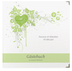 Klick: Details zu Gästebuch Selection Hochzeit "Triest" anzeigen Gästebuch Selection Hochzeit Triest Leinen-Hardcover gruen
