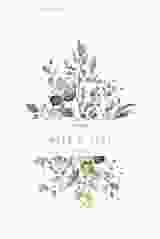 Menükarte Hochzeit Enchanting A5 Klappkarte hoch weiss