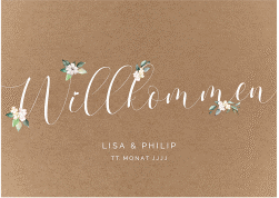 Klick: Details zu Willkommensschild Poster "Inlove" anzeigen Willkommensschild Poster Inlove 70 x 50 cm Poster kraftpapier