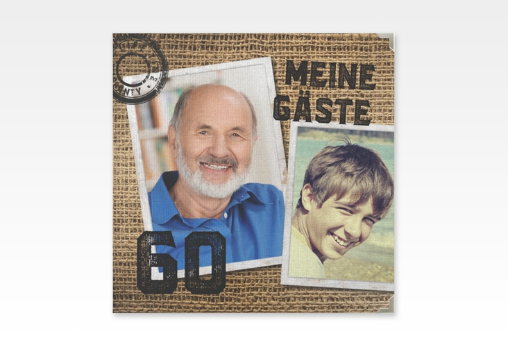 Gästebuch Selection Geburtstag Lifetime Leinen-Hardcover braun