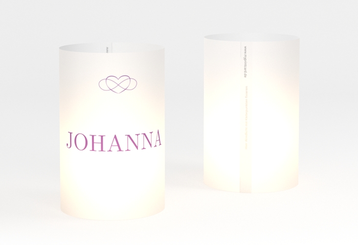 Windlicht Hochzeit Infinity Windlicht lila