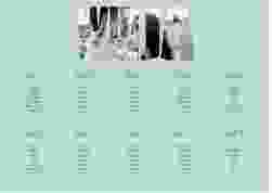 Sitzplan Poster Hochzeit "Letters"