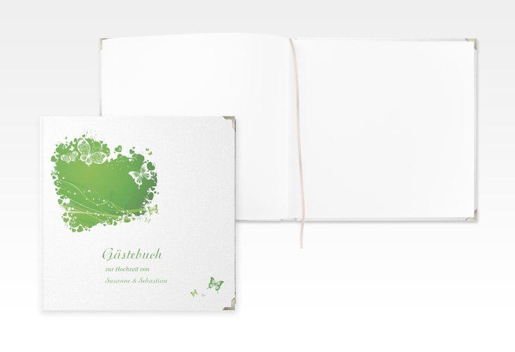 Gästebuch Selection Hochzeit Mailand Leinen-Hardcover gruen