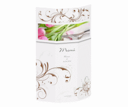 Klick: Details zu Menù matrimonio collezione Palma anzeigen Menù matrimonio collezione Palma DIN A4 Wickelfalz marrone