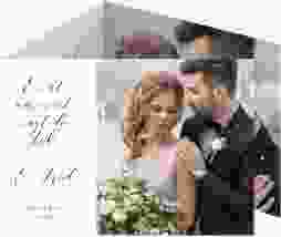 Hochzeitseinladung Paperlove A6 Doppel-Klappkarte weiss