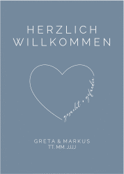 Klick: Details zu Willkommensschild Poster "Lebenstraum" anzeigen Willkommensschild Poster Lebenstraum 50 x 70 cm Poster blau