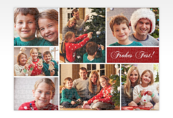 Fotopuzzle 500 Teile Weihnachtsduft 500 Teile rot mit mehreren Bildern