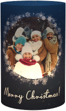 Windlicht Weihnachten "Eiskristall"