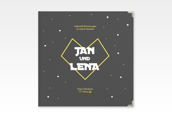 Gästebuch Selection Hochzeit Starlove Leinen-Hardcover mit Sci-Fi-Universum