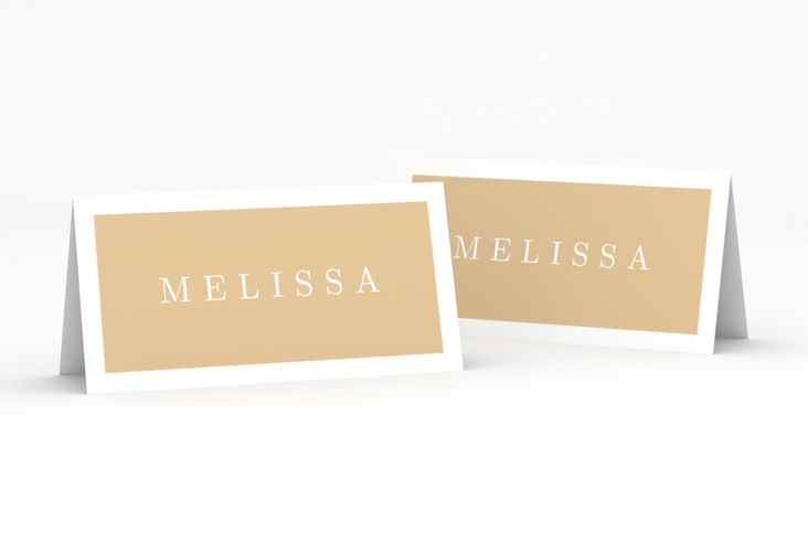 Tischkarte Hochzeit Simply Tischkarten beige
