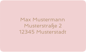 Klick: Details zu Empfängeretikett Hochzeit "Glam" anzeigen Empfängeretikett Hochzeit Glam 63,5 x 38,1 mm rosa
