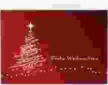 Geschäftliche Weihnachtskarte "Weihnachtsbaum"