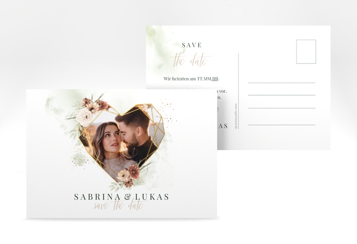 Save the Date-Postkarte Odeur A6 Postkarte hochglanz