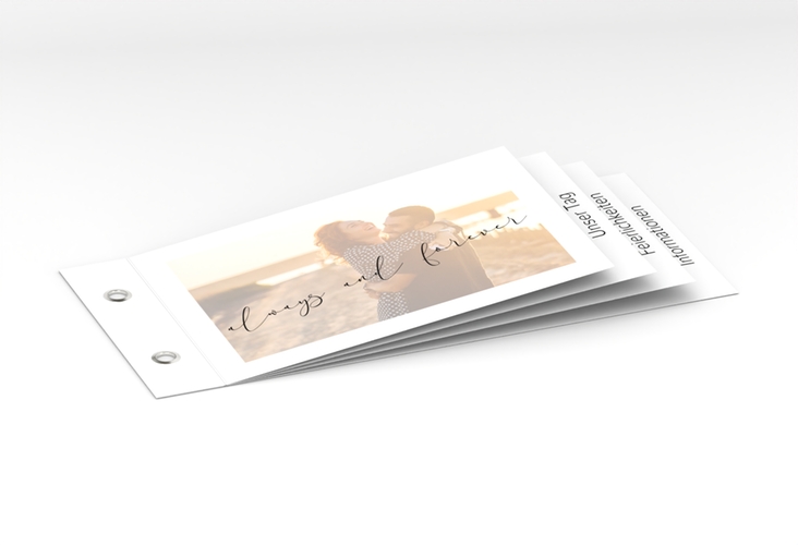 Hochzeitseinladung Lucent Booklet weiss