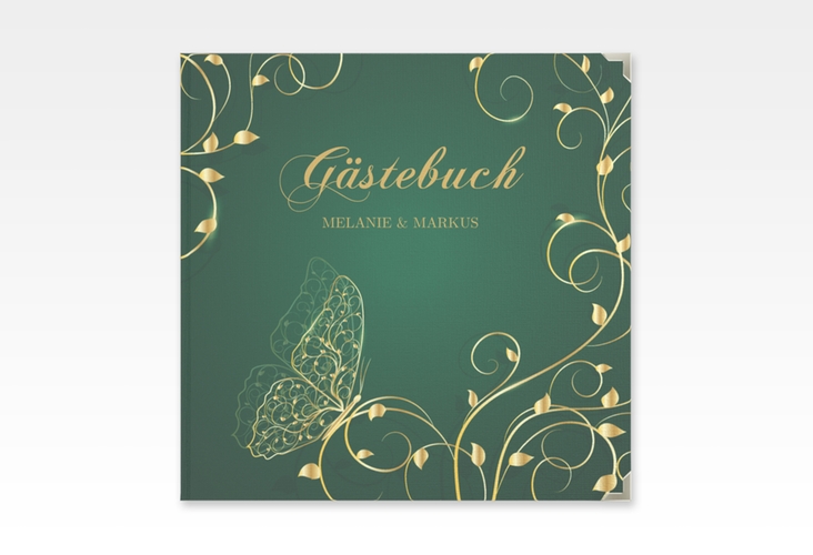 Gästebuch Selection Hochzeit Eternity Leinen-Hardcover gruen